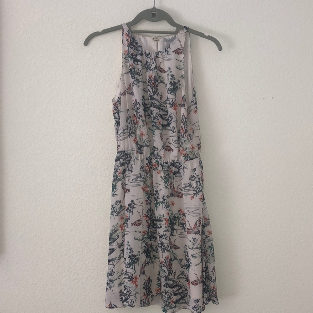 H&M Crane Cream Halter Dress Size 2